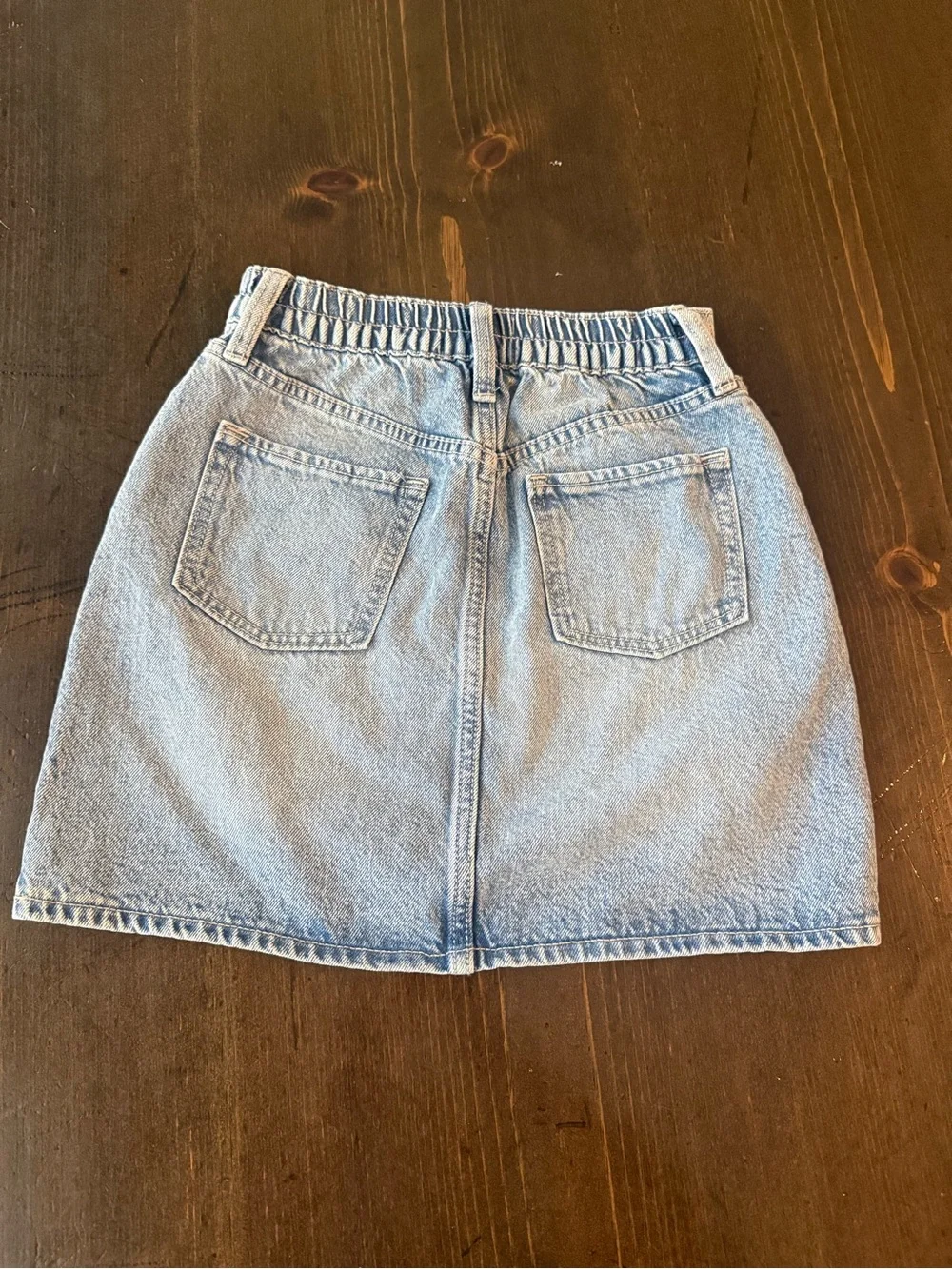 Old Navy Light Blue Denim Girls 10-12 Mini Skirt